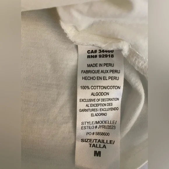 Juicy Couture Vintage Girls-Kids White Tee with Gold and Pink Accents Size Med - Picture 9 of 9